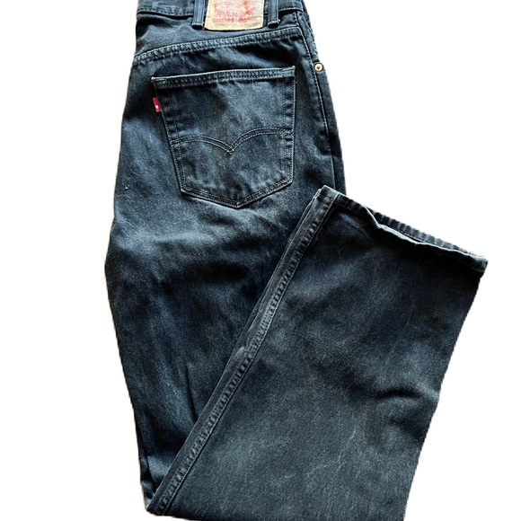 Men’s 550 Relaxed Fit Black Denim Jeans 38x34 - Picture 3 of 12